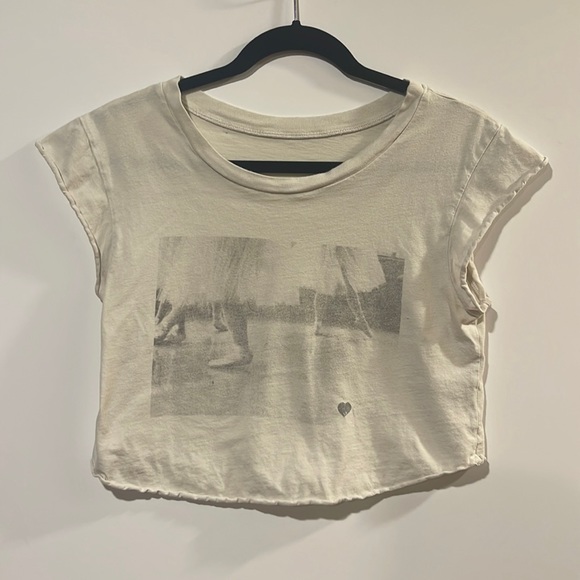 Brandy Melville Tops - Brandy Melville Crop Top with Ballet Graphic
